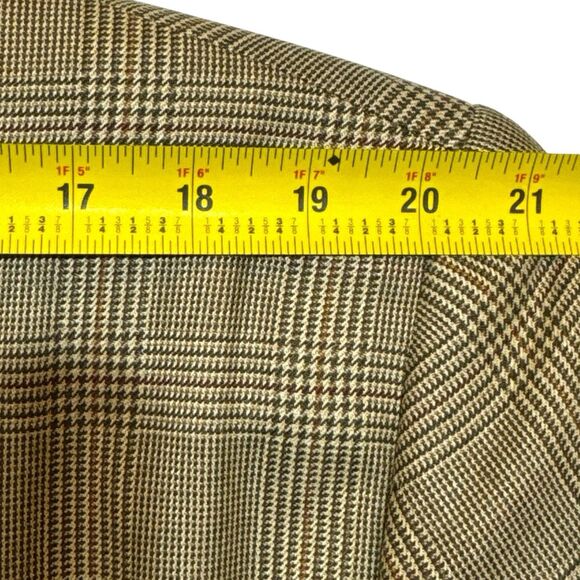 Glen Plaid Wool Silk Blazer 44S – Jos A Bank - Picture 14 of 16